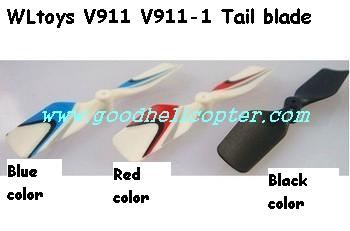 wltoys-v911-v911-1 helicopter parts tail blade (black color) - Click Image to Close